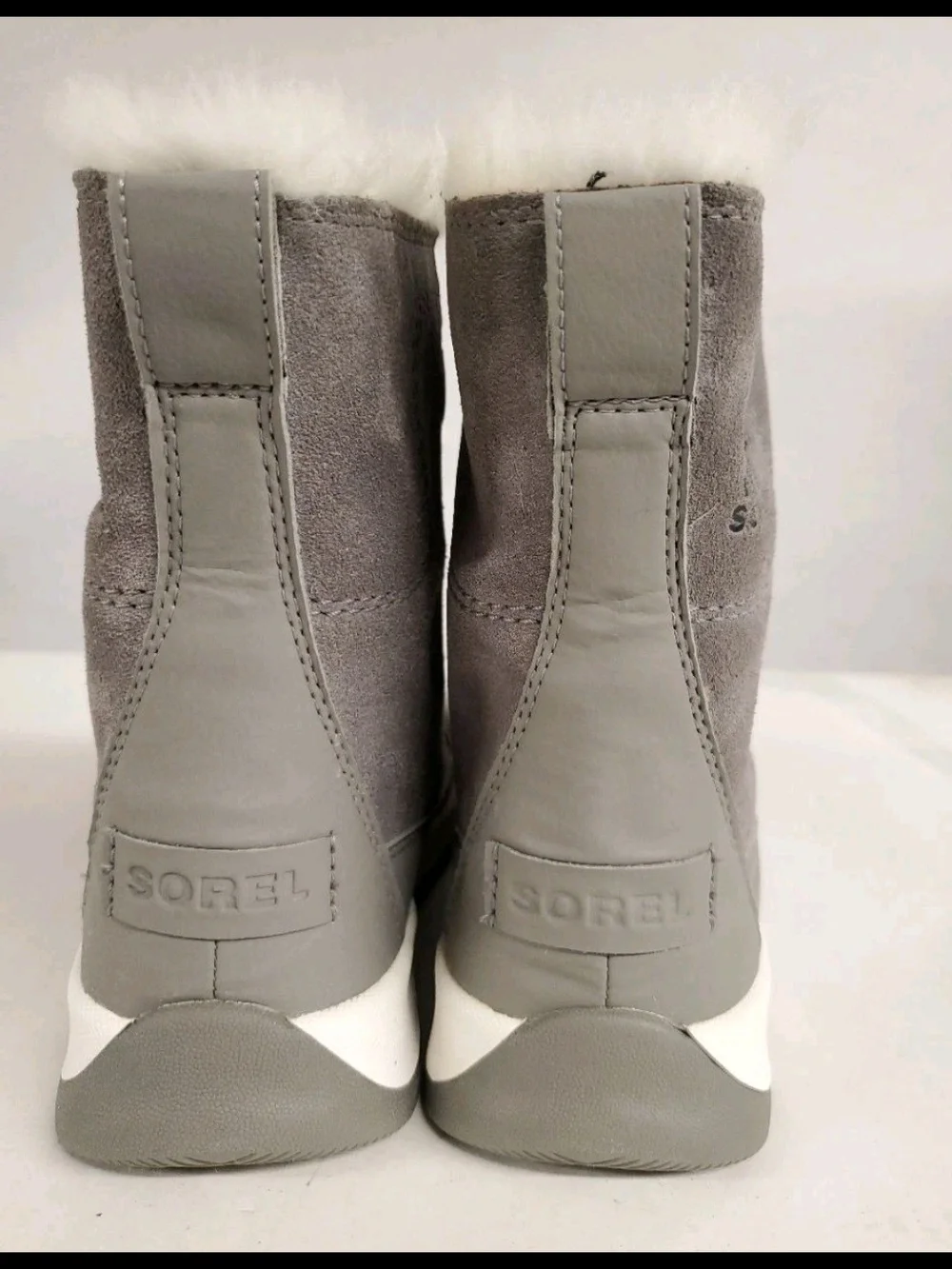 Sorel Youth Whitney II Joan Lace WP Waterproof Boots Grey Pink Size 5